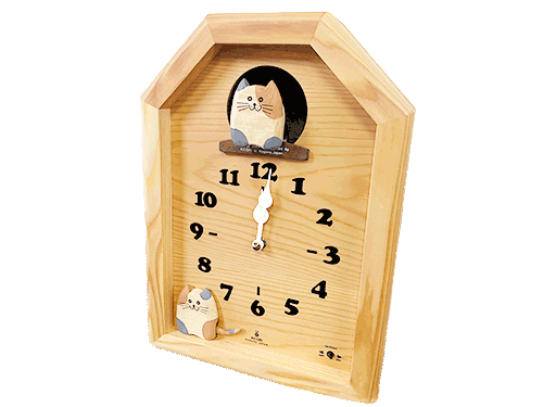 三毛猫のカッコー時計