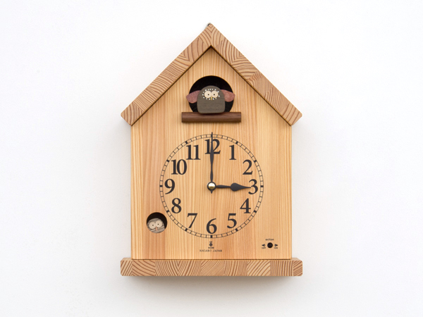 木製の掛け時計・置き時計・からくり時計など贈り物に人気の手作り時計
｜キコリ時計工房（Kicori）【本店】｜バードハウスの時計