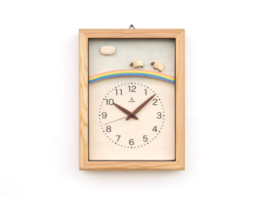 木製の掛け時計・置き時計・からくり時計など贈り物に人気の手作り時計
｜キコリ時計工房（Kicori）【本店】｜ひつじと虹の電波時計