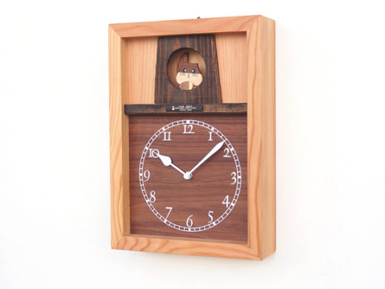 木製の掛け時計・置き時計・からくり時計など贈り物に人気の手作り時計
｜キコリ時計工房（Kicori）【本店】｜リスのお家の時計
