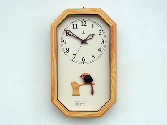 木製の掛け時計・置き時計・からくり時計など贈り物に人気の手作り時計
｜キコリ時計工房（Kicori）【本店】｜エナガの電波時計