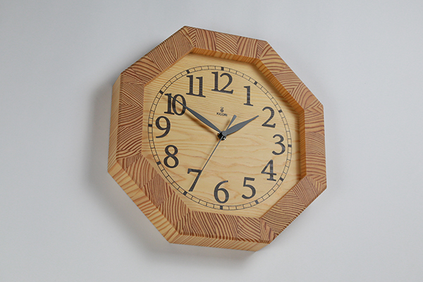 木製の掛け時計・置き時計・からくり時計など贈り物に人気の手作り時計
｜キコリ時計工房（Kicori）【本店】｜八角時計