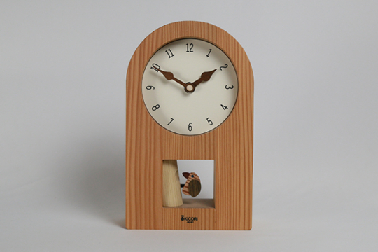 木製の掛け時計・置き時計・からくり時計など贈り物に人気の手作り時計
｜キコリ時計工房（Kicori）【本店】｜キツツキの時計